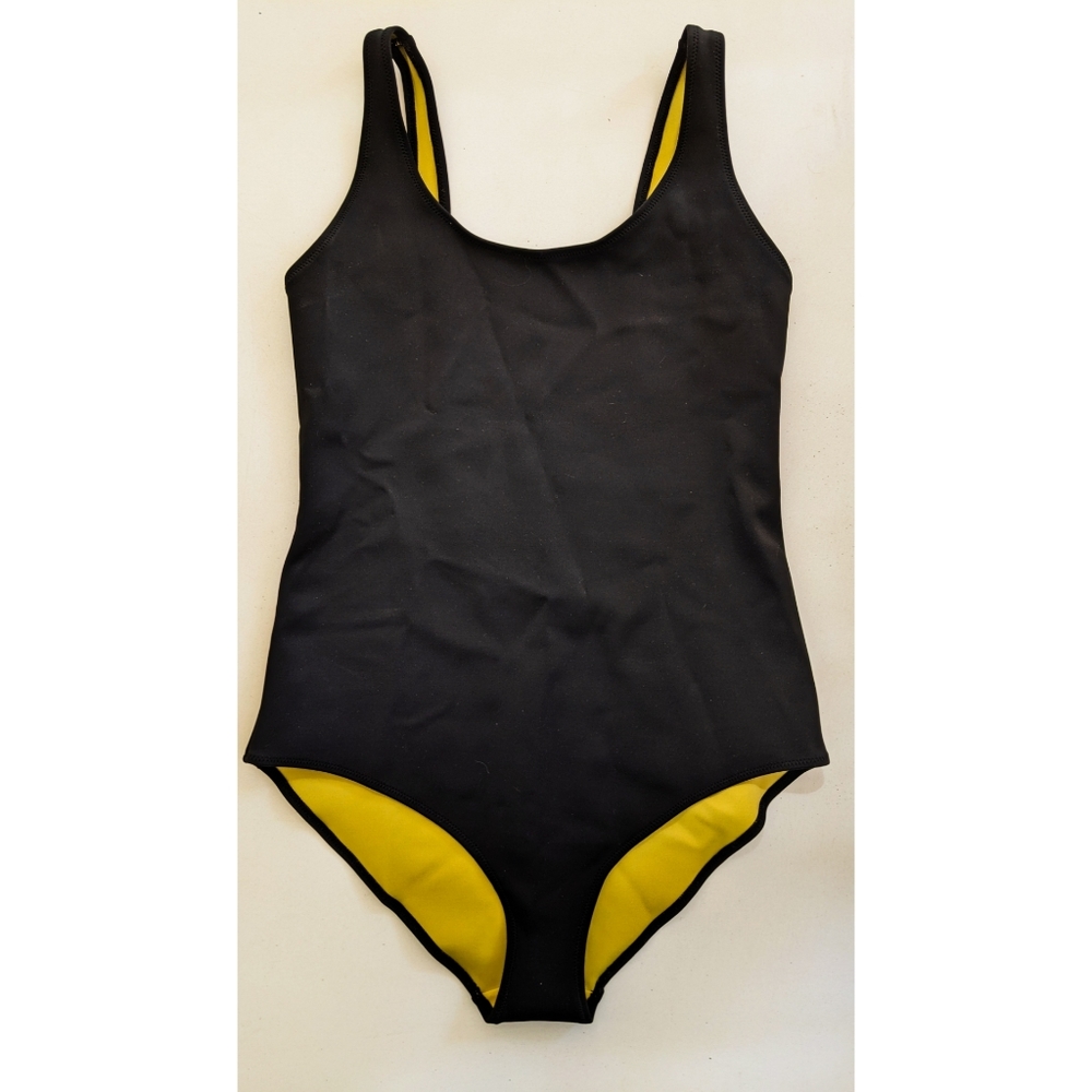 COS black one piece swimsuit